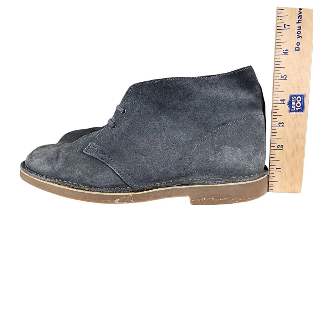 Clarks Chukka Boot sz 12M Men Desert Bushacre Suede Leather Gray Ankle NO INSOLE
